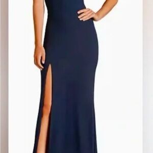 Dress the Population Elegant Navy Maxi Dress